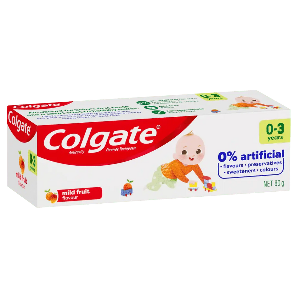 Colgate Kids Toothpaste 0-3 Years 80g Mild Fruit Flavour