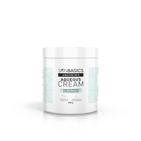 Skin Basics Aqueous Cream BP Soap-Free Cleanser 500g (Jar)