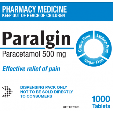 Paralgin Tablet 500 mg 1000 tablets