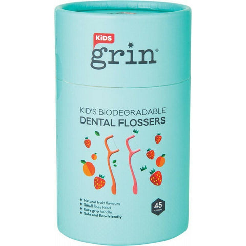 GRIN Biodegradable Dental Flossers Kid's 45