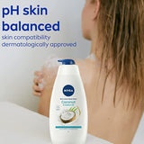 Nivea Shower Cream Indulgent Moisture Coconut Jojoba Oil- 1L