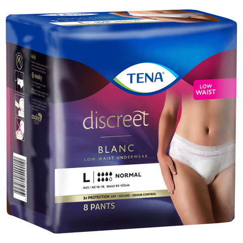 TENA Pants Women Discreet Large 8 Pack X3