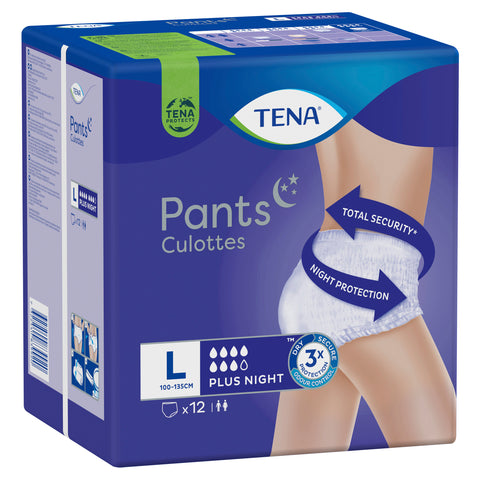Tena Pants Plus Night Large 12PK