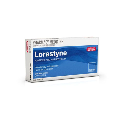 Pharmacy Action Lorastyne 10 Tabs (Generic for CLARATYNE)