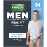Depend Real Fit For Men Underwear Medium 8