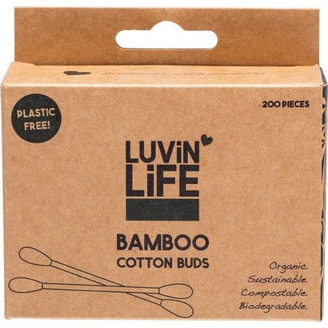 LUVIN LIFE Bamboo Cotton Buds Compostable 200