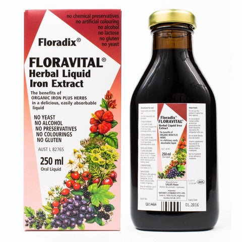Floradix Floravital Liquid Herbal Iron Extract 250ml