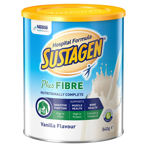 Sustagen Hospital Formula Plus Fibre Vanilla 840g