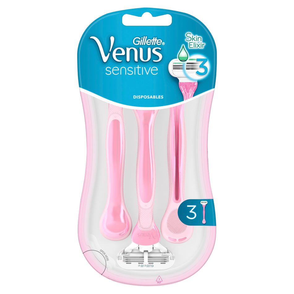 Gillette Venus Sensitive Disposable Razors 3PK