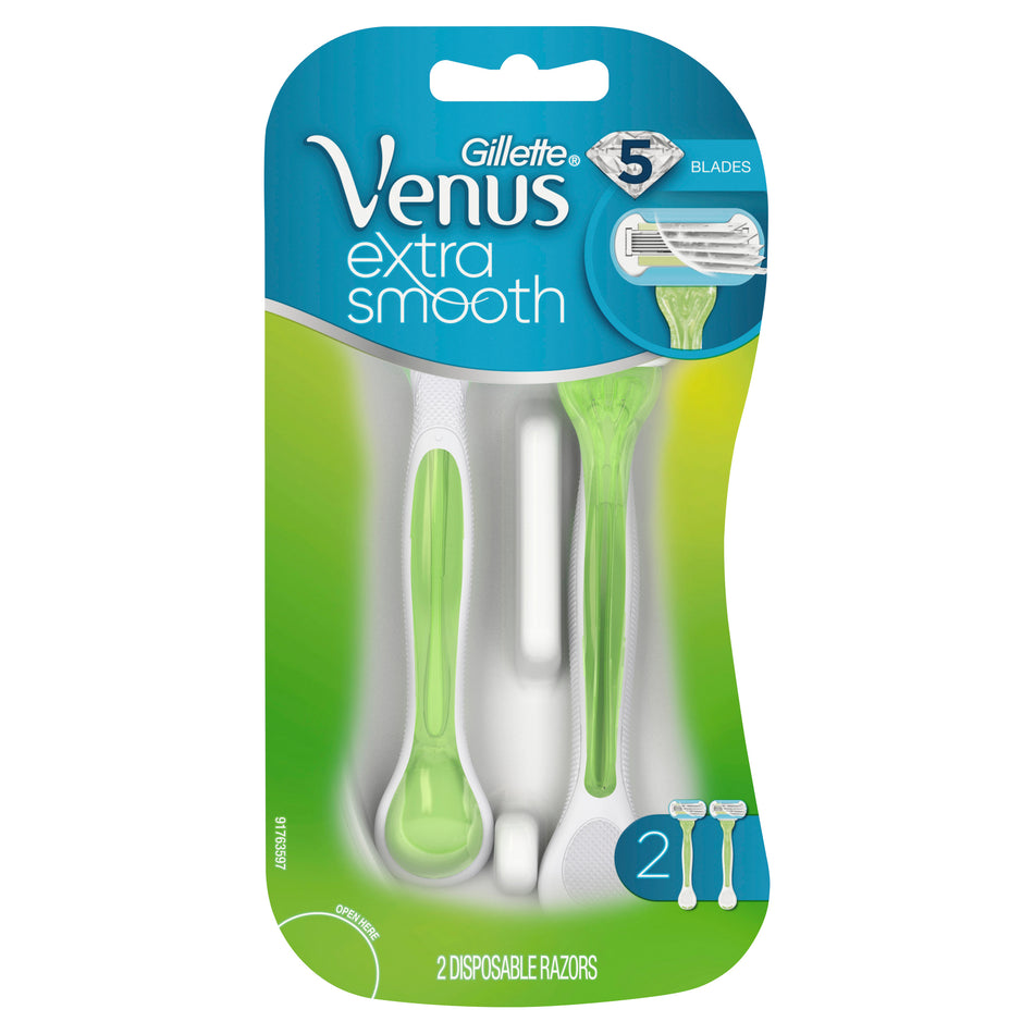 GILLETTE VENUS EMBR DISP RAZOR 2PK