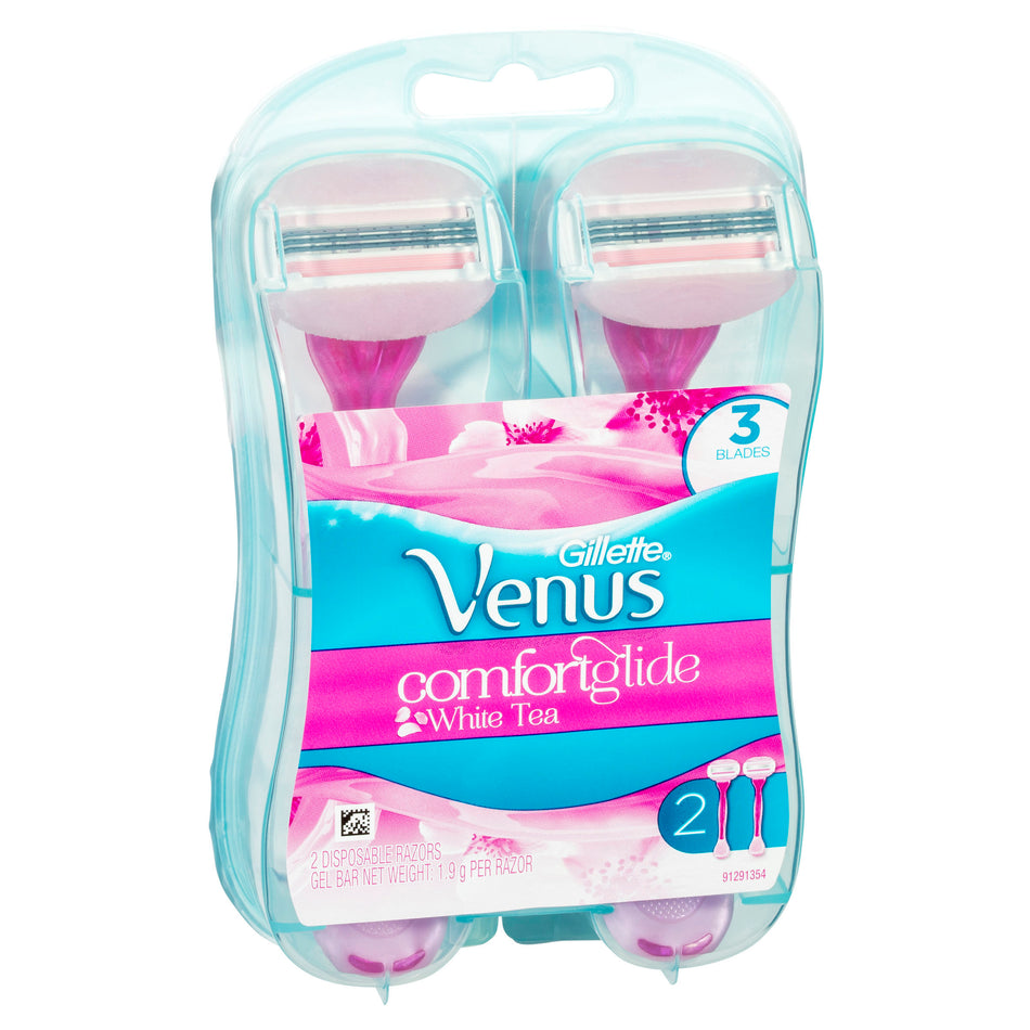 Gillette Venus ComfortGlide White Tea Women's Disposable Razor 2PK