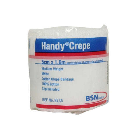 Handy Crepe Medium White - 5cm X 1. 6m