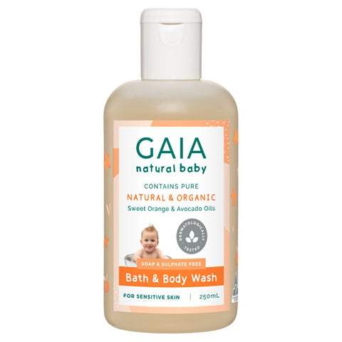 GAIA Natural Baby Bath & Body Wash 250ml