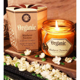 ORGANIC GOODNESS Natural Soy Wax Candle Madurai Jasmine 200g