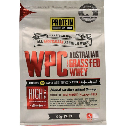 PROTEIN SUPPLIES AUSTRALIA WPC (Whey Protein Concentrate) Pure 500g