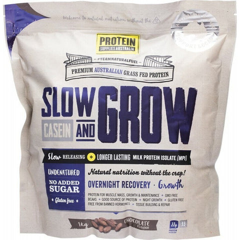 PROTEIN SUPPLIES AUSTRALIA Slow & Grow (Slow Release) Pure 1kg