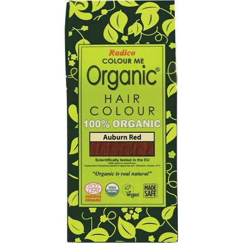 RADICO Colour Me Organic - Hair Colour Powder - Auburn Red 100g