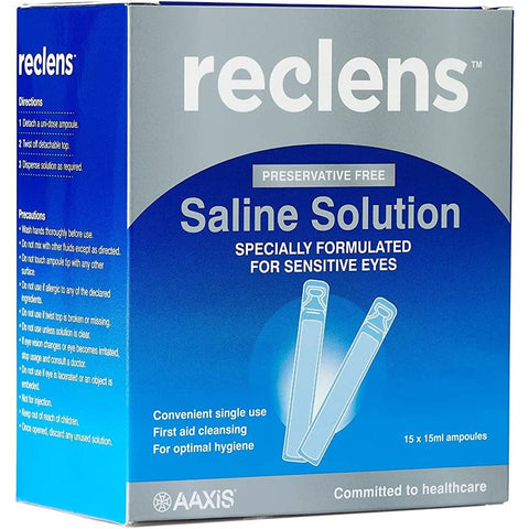 Reclens Normal Saline 15ml Ampules 15