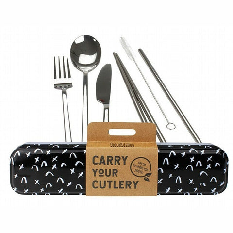 RETROKITCHEN Carry Your Cutlery - Criss Cross Stainless Steel Cutlery Set 1