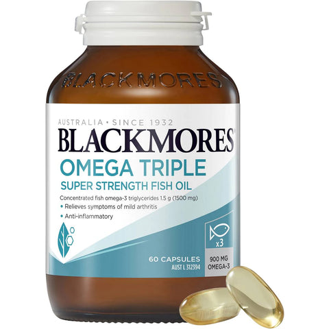 Blackmores Omega Triple Concentrated Fish Oil 60 Capsules