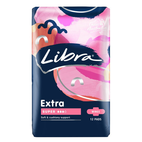 LIBRA Extra Super Pads with Wings 12 Pack