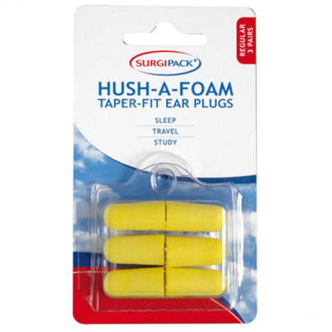 Surgipack Hush-A-Foam Ear Plugs 3Pr 6957