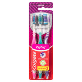 Colgate ZigZag Deep Interdental Clean Toothbrush Medium Value 3 Pack