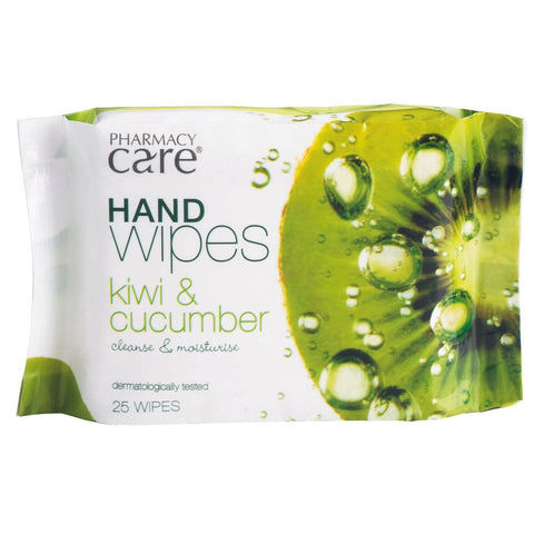 Pharmacy Care Hand Wipes Kiwi & Cucumber 25PK