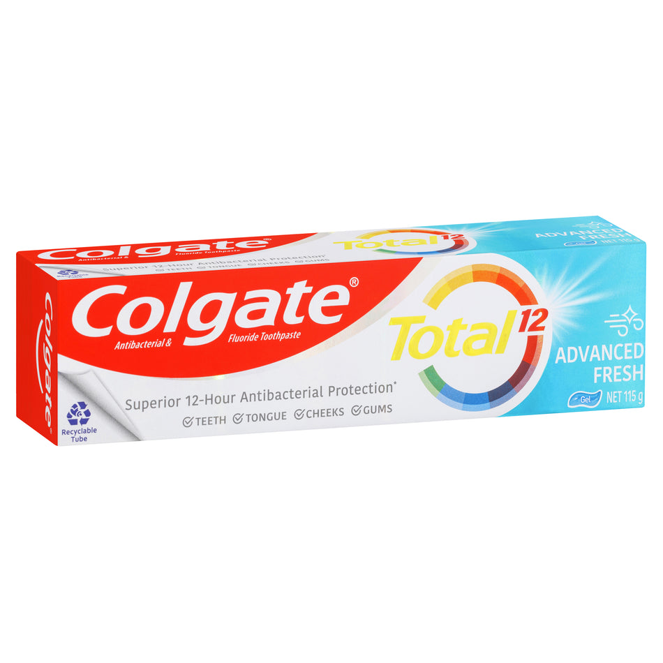 Colgate Total Advanced Fresh Antibacterial Fluoride Gel Toothpaste 115g