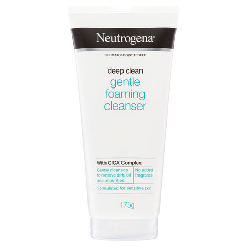 Neutrogena Deep Clean Fragrance Free Gentle Foaming Facial Cleanser 175g