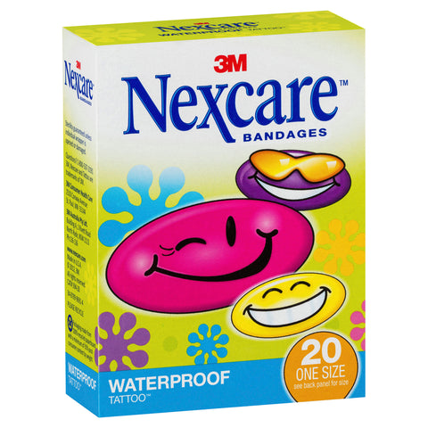 Nexcare Plastic Plaster Tattoos Cool Collection  20 Pack
