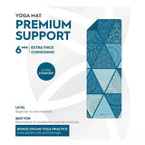 Gaiam Yoga Mat Premium Support 6mm Sea Glass 61cm x 173cm 1