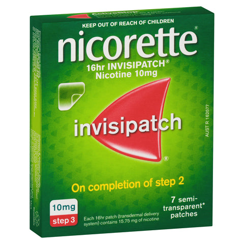 Nicorette InvisiPatch 10mg 7 Patches