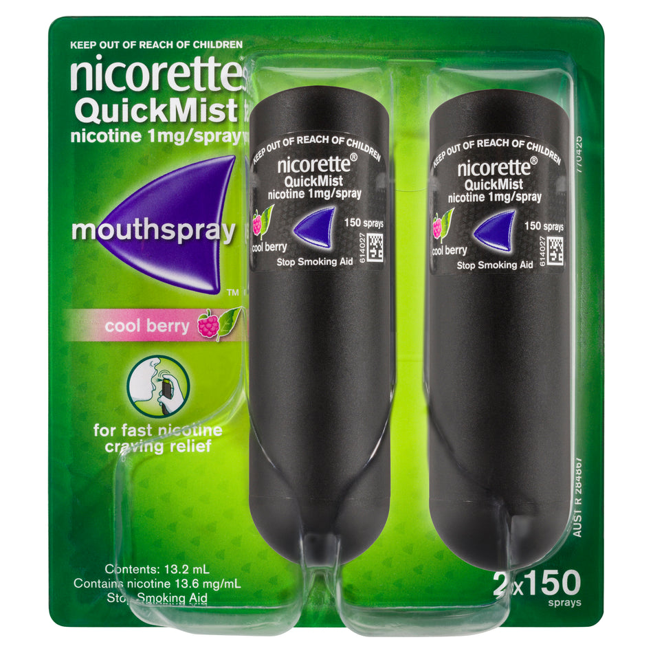NICORETTE QUICKMIST BERRY SPRAY DUO 13.2ML