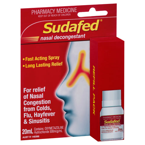 Sudafed Nasal Spray Refill 20ml