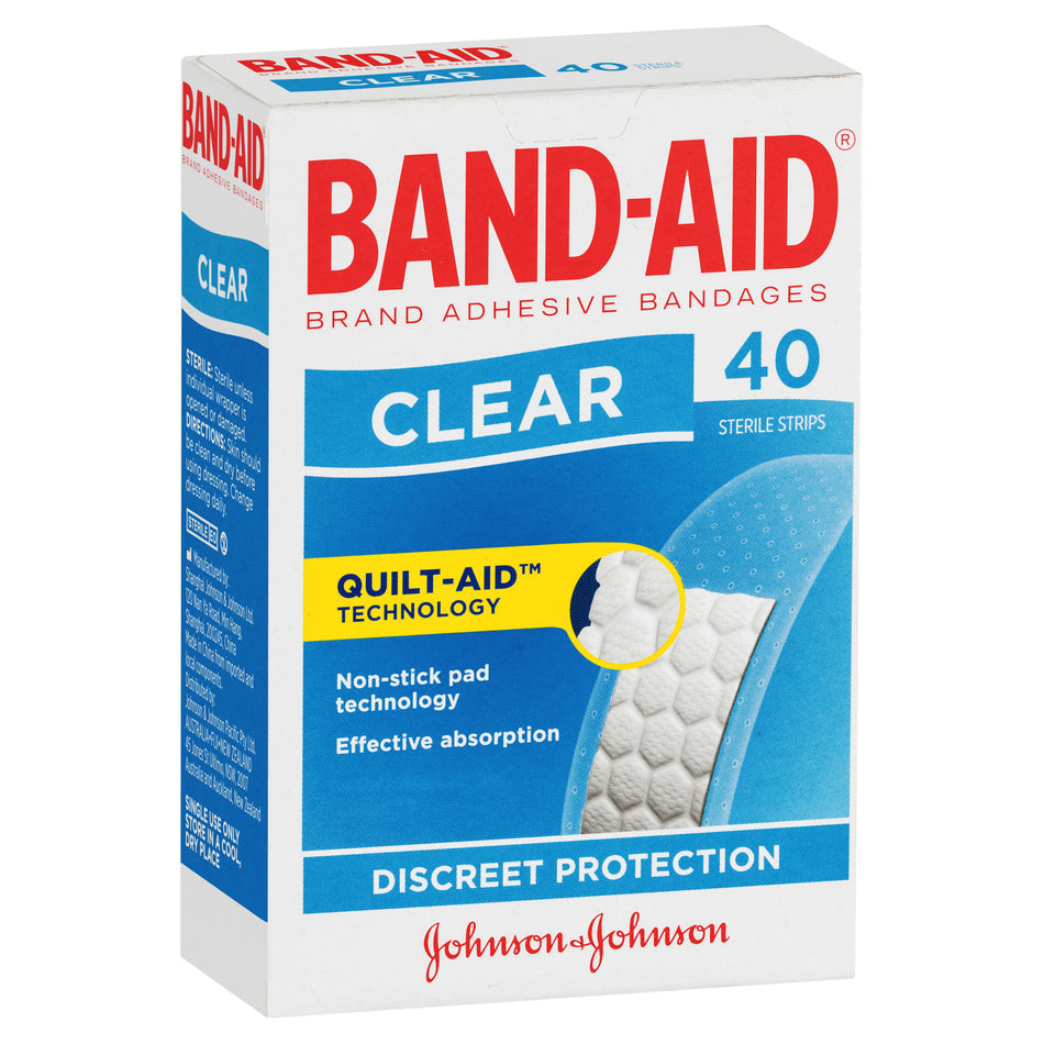 Band-aid Clear Strips 40 Pack