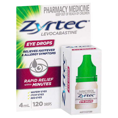 Zyrtec Hayfever Levoscabastine Eye Drops 4mL