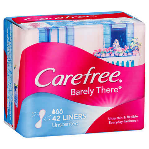 Carefree Barely There Unscented Liners 42PK
