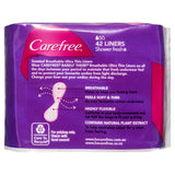 Carefree Barely There Shower Fresh Scent 42 Liners