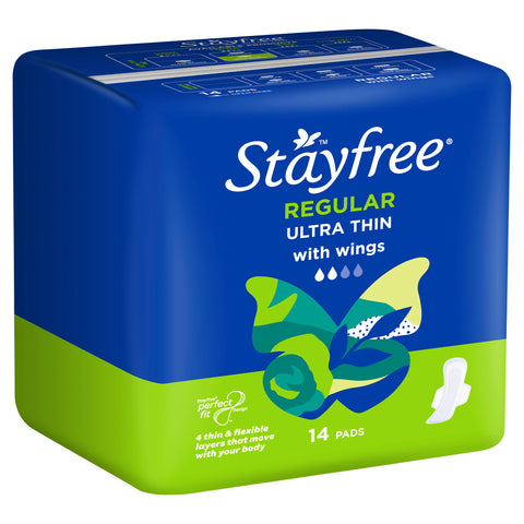 Stayfree Pads Regular With Wings 14PK