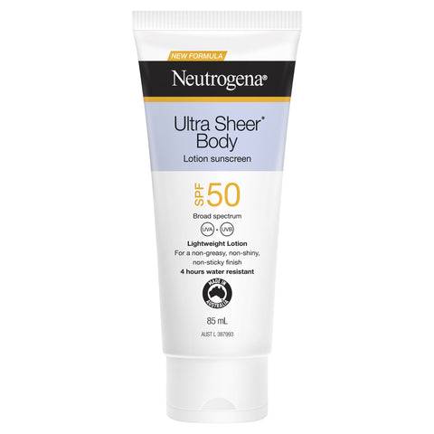 Neutrogena Ultra Sheer Body Lotion Sunscreen SPF50 85 ml