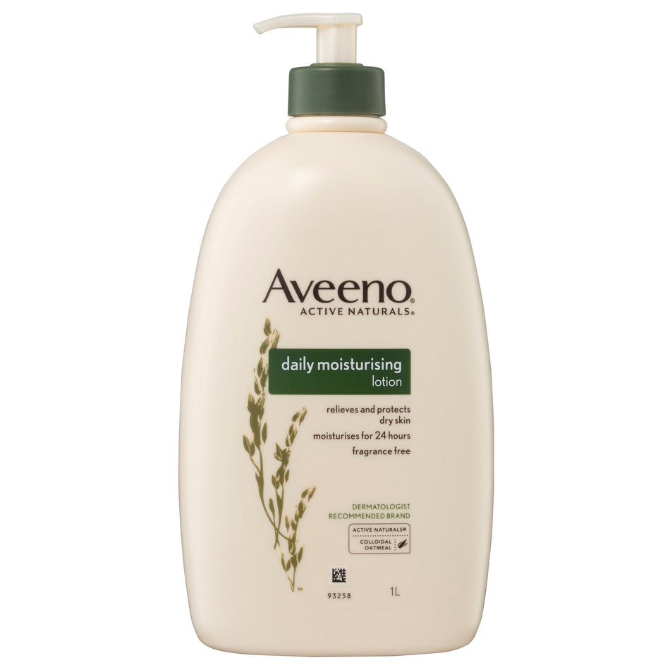 Aveeno Active Naturals Daily Moisturising Fragrance Free Body Lotion 1 Litre