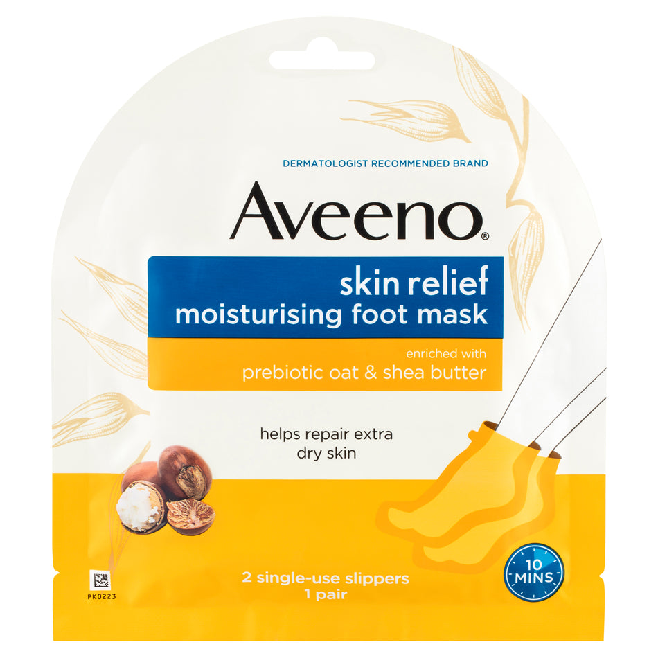 Aveeno Skin Relief Moisturising Foot Mask 1 Pair