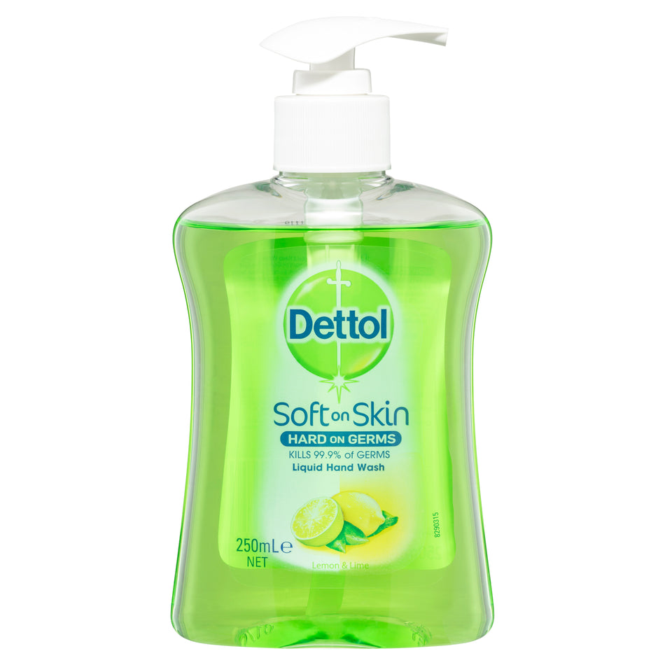 Dettol Lemon & Lime Antibacterial Hand Wash Pump 250ml