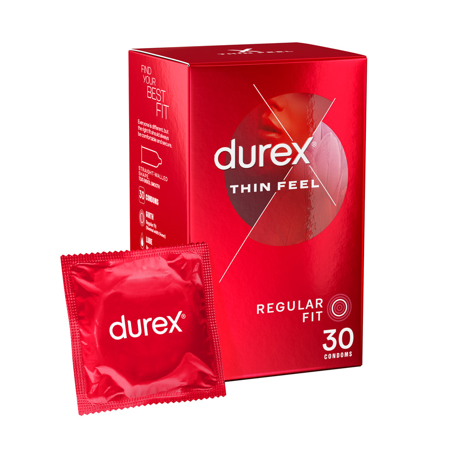 Durex Thin Feel Latex Condoms 30 Pack