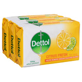 Dettol Citrus Fresh Bar Soap 100g 3PK