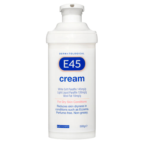 E45 Moisturising Cream for Dry Skin and Eczema (Pump format)