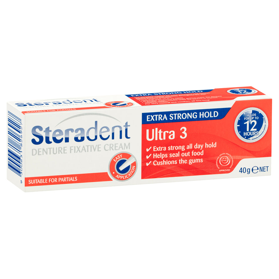 Steradent Ultra 3 Fixative Cream - 40g