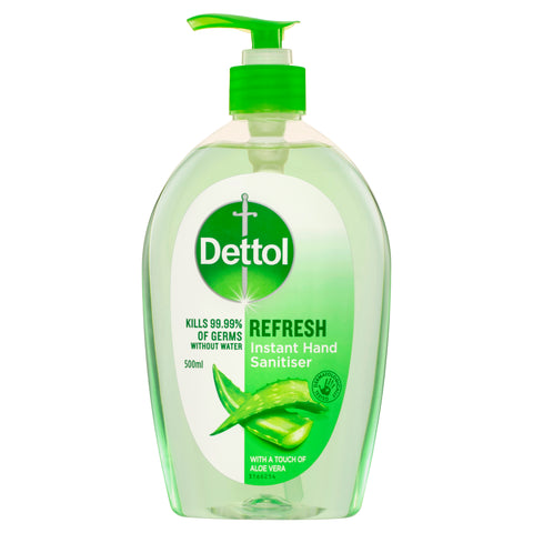 Dettol Instant Hand Sanitiser Instant Hand Sanitizer Refresh With Aloe 500ml