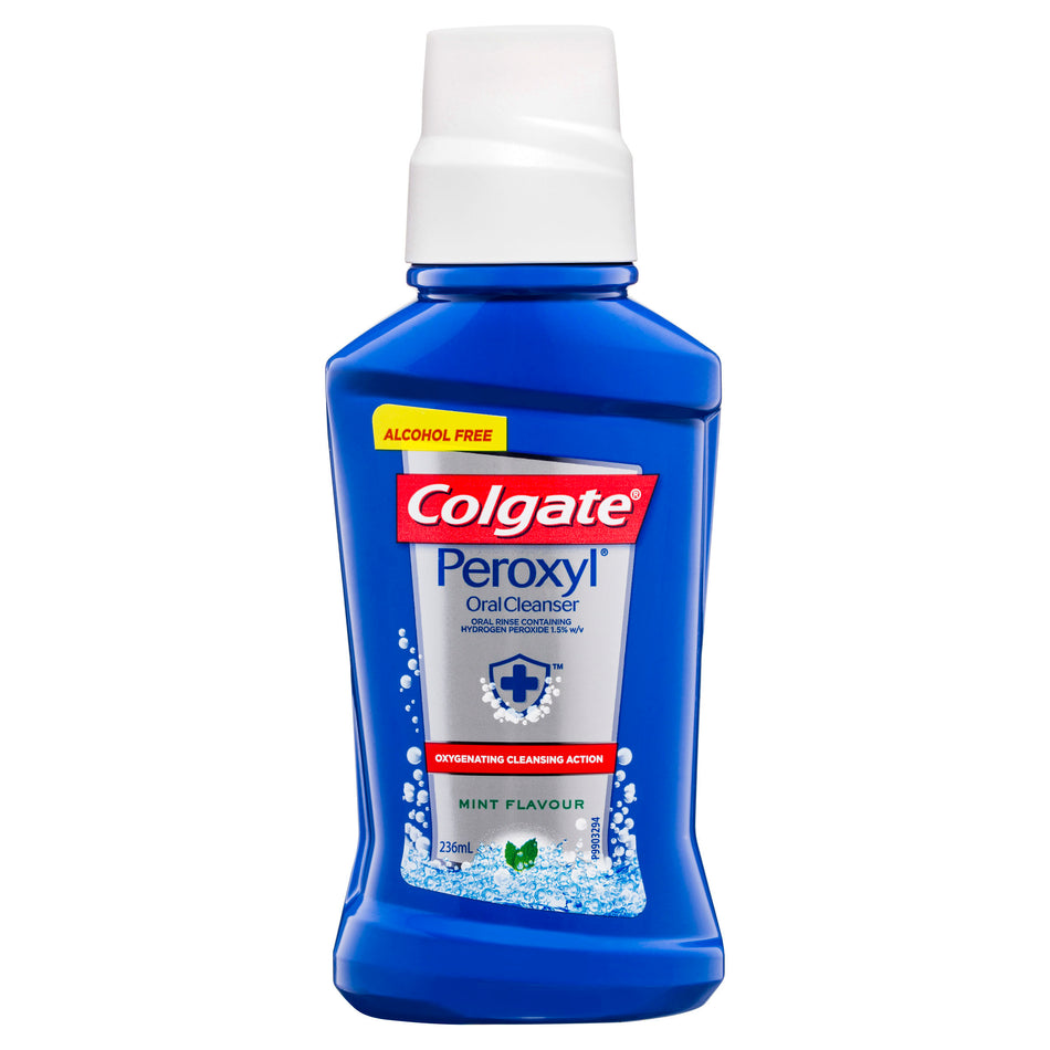 Colgate Peroxyl Oral Cleanser Mint Flavour 236mL